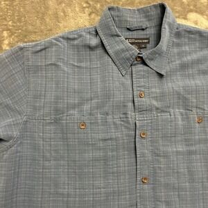 5.11‎ Tactical Series Men's XL Blue Plaid Short Sleeve Button Up Shirt